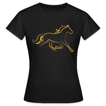 Traber - Frauen T-Shirt - Schwarz - Vorne - AI Model Female 172 dark (172cm)