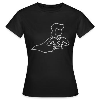 Héroïne d’anime - T-shirt Femme - noir - Devant - AI Model Female 172 dark (172cm)