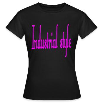 Industrial Style - Women's T-Shirt - black - Front - AI Model Female 172 dark (172cm)