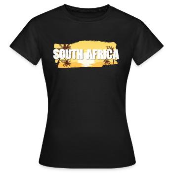 Afrique du Sud - T-shirt Femme - noir - Devant - AI Model Female 172 dark (172cm)