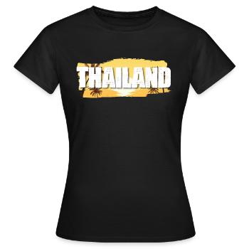 Thaïlande - T-shirt Femme - noir - Devant - AI Model Female 172 dark (172cm)