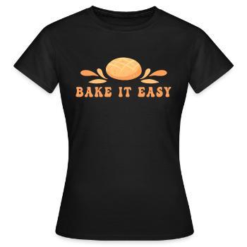 Cuisson du pain Boulangers Boulangers Cuisson du levain - T-shirt Femme - noir - Devant - AI Model Female 172 dark (172cm)