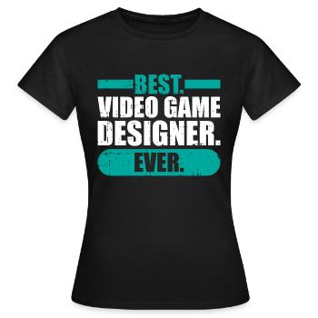 Video Game Designer - Frauen T-Shirt - Schwarz - Vorne - AI Model Female 172 dark (172cm)