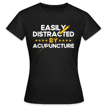 Pseudoscience Médecine Alternative Acupuncteur - T-shirt Femme - noir - Devant - AI Model Female 172 dark (172cm)