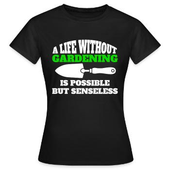 Jardinier Hobby Jardinier Cadeau Verger de jardin - T-shirt Femme - noir - Devant - AI Model Female 172 dark (172cm)