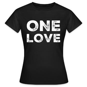 Un seul amour - T-shirt Femme - noir - Devant - AI Model Female 172 dark (172cm)