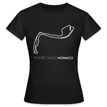 Monaco - T-shirt Femme - noir - Devant - AI Model Female 172 dark (172cm)