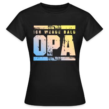 Ich werde Bald Opa - Frauen T-Shirt - Schwarz - Vorne - AI Model Female 172 dark (172cm)