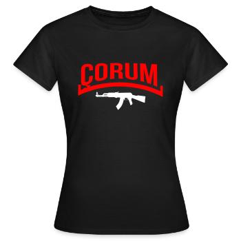 Çorum ak - Frauen T-Shirt - Schwarz - Vorne - AI Model Female 172 dark (172cm)