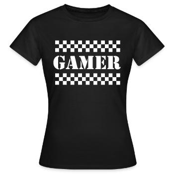 Game Gaming PC - Women's T-Shirt - black - Front - AI Model Female 172 dark (172cm)