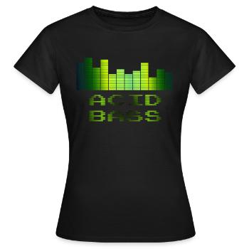 Acid Bass | Musik - Frauen T-Shirt - Schwarz - Vorne - AI Model Female 172 dark (172cm)