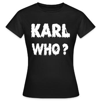 Karl Qui? - T-shirt Femme - noir - Devant - AI Model Female 172 dark (172cm)