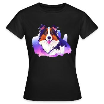 Chiens Berger Chien Propriétaire Chien Chien Propriétaire Chien Propriétaire - T-shirt Femme - noir - Devant - AI Model Female 172 dark (172cm)