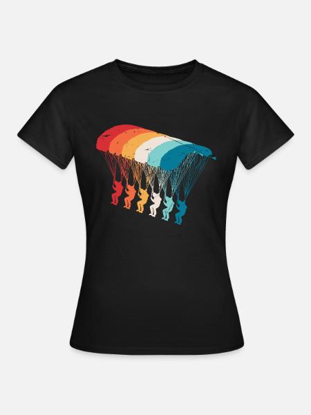 Skydive Evolution: Skydiver Design - T-shirt Femme - noir