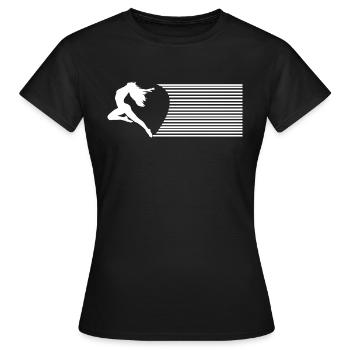 Dancing Dance Music - Frauen T-Shirt - Schwarz - Vorne - AI Model Female 172 dark (172cm)