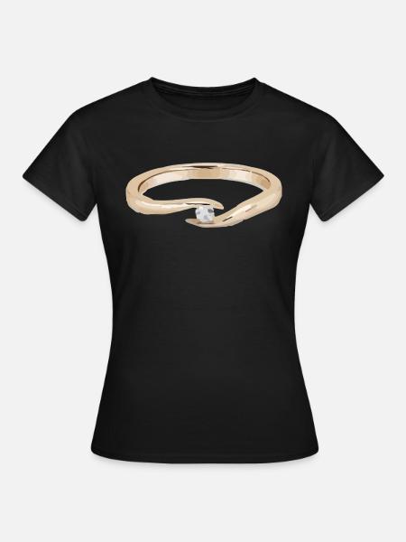 Ring - Frauen T-Shirt - Schwarz