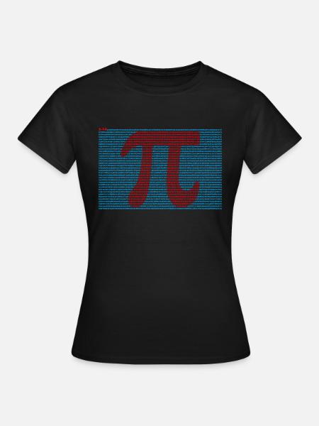 Pi T-Shirt 3,14 Pi Zahlensymbol Geek Mathe Liebhaber - T-shirt dam - svart