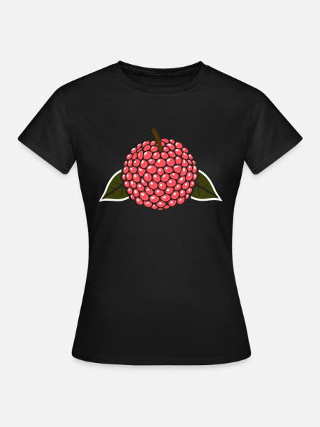 Fruit Humour little lychee - Women's T-Shirt - black