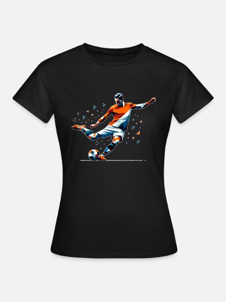 Fussball Niederlande - Frauen T-Shirt - Schwarz