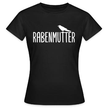 Rabenmutter Rabe Mutter Mama Mami - Frauen T-Shirt - Schwarz - Vorne - AI Model Female 172 dark (172cm)