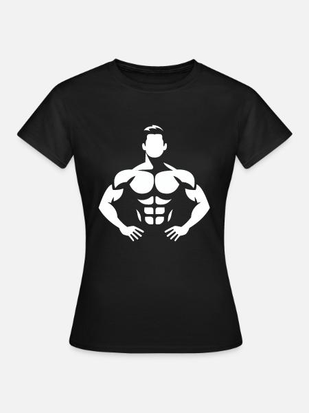 Bodybuilder - Frauen T-Shirt - Schwarz