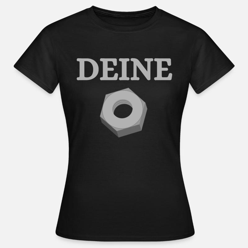 DEINE Mutter - Frauen T-Shirt - Schwarz
