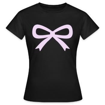 Noeud lilas - T-shirt Femme - noir - Devant - AI Model Female 172 dark (172cm)