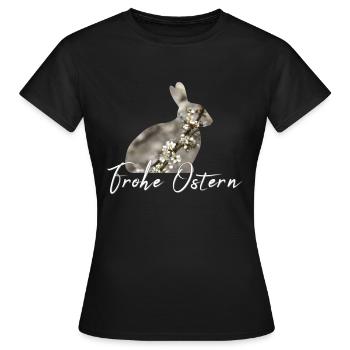 Pâques Joyeuses Pâques - T-shirt Femme - noir - Devant - AI Model Female 172 dark (172cm)