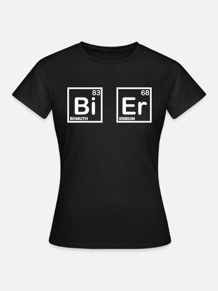 bier formel - Frauen T-Shirt - Schwarz