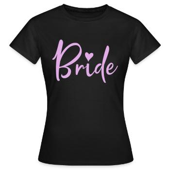 mariée - T-shirt Femme - noir - Devant - AI Model Female 172 dark (172cm)