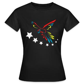 Ara-Flagge - Frauen T-Shirt - Schwarz - Vorne - AI Model Female 172 dark (172cm)