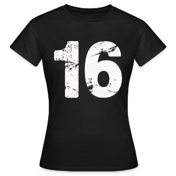 16 - T-shirt Femme - noir - Devant - AI Model Female 172 dark (172cm)