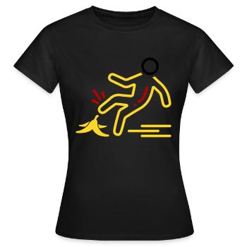 Arm Slip Ger - Frauen T-Shirt - Schwarz - Vorne - AI Model Female 172 dark (172cm)