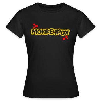 monkeypox RED CURRY - Women's T-Shirt - black - Front - AI Model Female 172 dark (172cm)