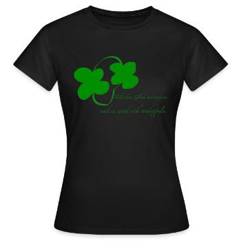 share your happiness - Women's T-Shirt - black - Front - AI Model Female 172 dark (172cm)