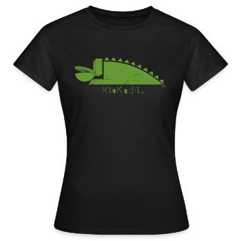 Klokodil - T-shirt Femme - noir - Devant - AI Model Female 172 dark (172cm)