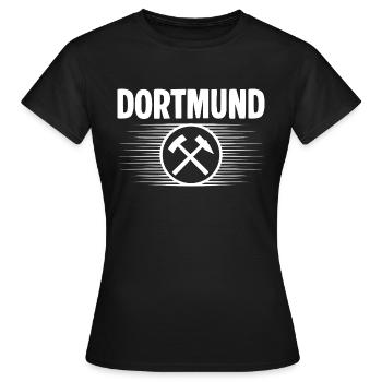 Dortmund Glueck auf - Frauen T-Shirt - Schwarz - Vorne - AI Model Female 172 dark (172cm)
