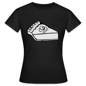 Slice der Kürbis-Kuchen - Frauen T-Shirt - Schwarz - Vorne - AI Model Female 172 dark (172cm)