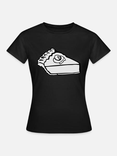 Slice der Kürbis-Kuchen - Frauen T-Shirt - Schwarz