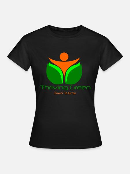 Thriving Green - Frauen T-Shirt - Schwarz