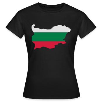 Bulgarien - Frauen T-Shirt - Schwarz - Vorne - AI Model Female 172 dark (172cm)