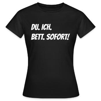 Toi je me couche immédiatement - T-shirt Femme - noir - Devant - AI Model Female 172 dark (172cm)