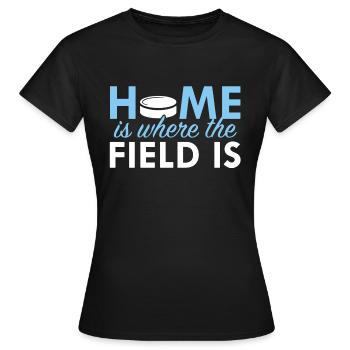 Feld Hockey Shirt - Frauen T-Shirt - Schwarz - Vorne - AI Model Female 172 dark (172cm)