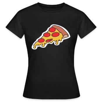 Pizza pizza - T-shirt Femme - noir - Devant - AI Model Female 172 dark (172cm)