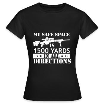 Militär Veteran Scharfschütze - Frauen T-Shirt - Schwarz - Vorne - AI Model Female 172 dark (172cm)