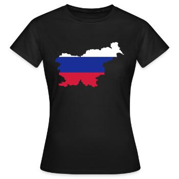 Slovenia - Women's T-Shirt - black - Front - AI Model Female 172 dark (172cm)