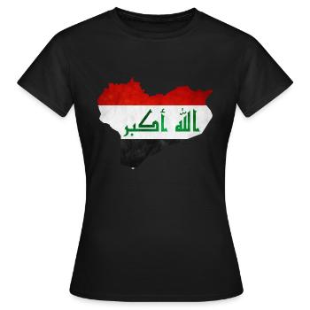 Irak - T-shirt Femme - noir - Devant - AI Model Female 172 dark (172cm)