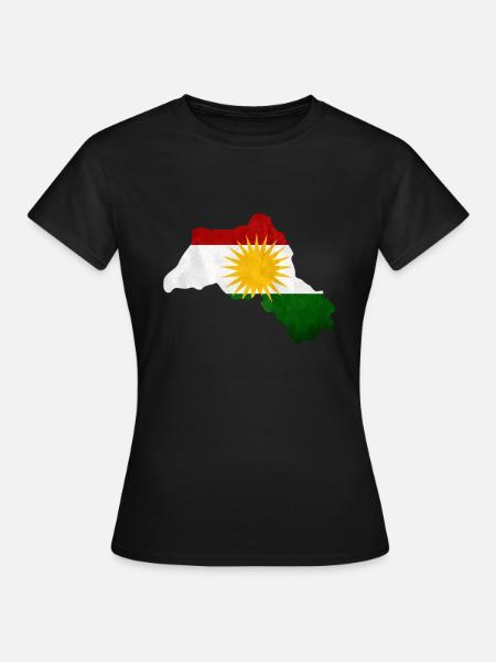 Kurdistan - Frauen T-Shirt - Schwarz
