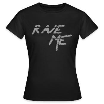 RAVE ME - T-shirt Femme - noir - Devant - AI Model Female 172 dark (172cm)