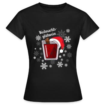 Weihnachtsgluehwein Glühwein Weihnachten - Frauen T-Shirt - Schwarz - Vorne - AI Model Female 172 dark (172cm)